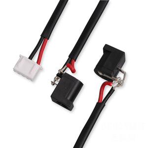 DC-005 Power Socket Connection Wire 2P Black High Frequency Soldering Wire For Set Top Box - Product Image 1