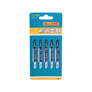Juego <span class=keywords><strong>de</strong></span> 5 Hojas <span class=keywords><strong>de</strong></span> Sierra <span class=keywords><strong>de</strong></span> <span class=keywords><strong>Sable</strong></span> Bimetálicas Alluse T118BF, 12TPI, 50/76 mm, <span class=keywords><strong>Dientes</strong></span> Fresados, Vástago en T, Corte Multiusos para Madera, Plástico y Tuberías - Product Image 6