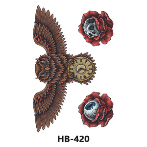 Autocollant de tatouage d'<span class=keywords><strong>aigle</strong></span> de haute qualité imperméable 3d corps tatouages temporaires de longue durée pour les hommes - Product Image 6