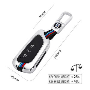 Custodia per Chiavi Auto in Lega di Zinco e Gel di Silice per Volkswagen Golf 8 Lamando Id4x <span class=keywords><strong>Skoda</strong></span> Crozz T0URAN VW Portachiavi Anello Portachiavi - Product Image 4