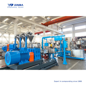 Co-kneader đôi vít đùn/Polymer <span class=keywords><strong>masterbatch</strong></span> lãi kép máy đùn cho HDPE LDPE caco3 cao Phụ <span class=keywords><strong>masterbatch</strong></span> - Product Image 2