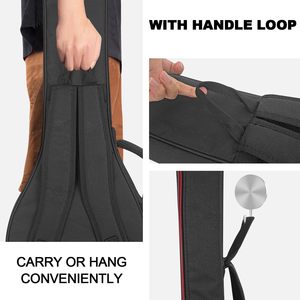 กระเป๋ากีตาร์กันน้ำอย่างดี พร้อมสายคล้องคอ น้ำหนักเบา ทำจากไนลอน สำหรับกีตาร์ไฟฟ้า แบบแข็ง สำหรับกีตาร์เลส พอล - Product Image 5