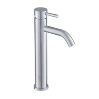 Robinet de lavabo monocommande moderne en nickel brossé, à montage sur plan, pour lavabo à poser, en alliage de zinc, vente en gros