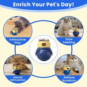 Boule de distribution de nourriture de hibou en plastique chaud pour chiens et chats <span class=keywords><strong>Distributeur</strong></span> de friandises de puzzle - Product Image 3