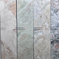Carreaux céramique rose vert Jardin de Monet 600x1200 antidérapants modernes pour mur de restaurant et salle de bain