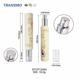 Cream <b>Sunscreen</b> Plastic Packaging Cosmetic Tube 30ml 50ml Squeeze Cream Tube <b>Sunscreen</b> Soft Tube Cosmetic - Product Image 2