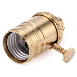 Chất Lượng Cao Đầy Màu Sắc Retro Nhôm Đui Đèn E27 E26 Pendant Lamp Ổ Cắm Antique Brass Chuyển Vít Lamp Holders & Đèn Cơ Sở - Product Image 2
