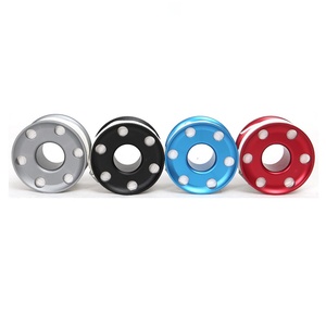 Carrete de buceo de aluminio de 50m al por mayor, con doble gancho de 100mm, antienredos, de acero inoxidable SS316, para placa dorsal, chaqueta de buceo, boya marcadora SMB - Product Image 5
