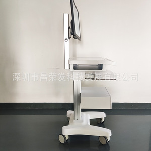 Bureau informatique d'hôpital, chariot informatique multifonctionnel, chariot de ronde des services pour médecins et infirmières, chariot poste de travail d'information - Product Image 5