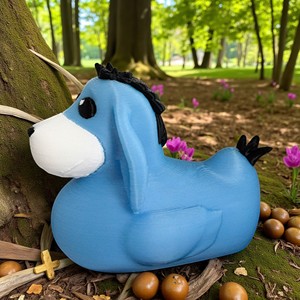 Juguete Creativo de Pato <span class=keywords><strong>Eeyore</strong></span> Impreso en 3D de Vashine, Personaje de Dibujos Animados en PLA, Divertido Pato Amarillo Creativo, Decoración para el Hogar - Product Image 5