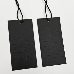 Affordable High Quality Embossed Hang <b>Tags</b> Eco-Friendly Custom Printed Logo Paper <b>Tags</b> with String and Eyelet for <b>Bags</b> & Shoes - Product Image 5
