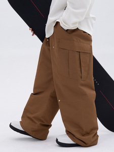Pantalon de ski SNOWVERB unisexe, coupe ample, imprimé léopard, imperméable, respirant, coupe-vent, chaud, pour la saison des neiges - Product Image 5