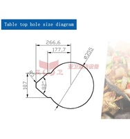 Four de barbecue de table commercial Yawei A2 Restaurant BBQ Grill