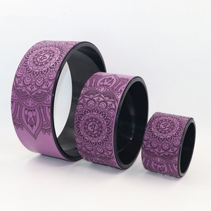 Factory Direct Customizable Wholesale High Quality Eco <b>TPU</b> Exercise Bodybuilding Yoga Wheels Home Use Unisex Safety Accessory - Product Image 6