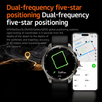 Reloj Inteligente FT66 AMOLED con GPS, Brújula, Linterna, Batería de 660 mAh, Resistente al Agua 3ATM, Monitor de Actividad Física para Hombres