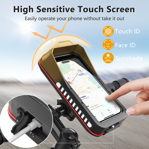 Supporto Universale <span class=keywords><strong>per</strong></span> <span class=keywords><strong>Telefono</strong></span> da <span class=keywords><strong>Moto</strong></span> e Bici da Montagna con Sgancio Rapido, <span class=keywords><strong>Custodia</strong></span> Rigida Impermeabile <span class=keywords><strong>per</strong></span> Cellulari - Product Image 5