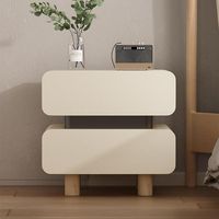 Table de chevet moderne en bois et cuir avec tiroir, prix de gros pour mobilier de chambre