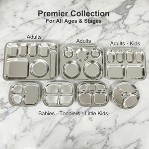 Stainless Steel Cartoon Baby Plate <b>Lunch</b> <b>Box</b> 3 <b>Compartments</b> Leak-Proof Eco-Friendly Modern Microwavable Kitchenware for Food - Product Image 4