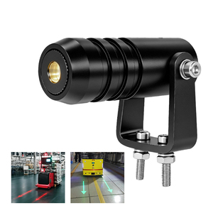 ไฟเตือนเลเซอร์แบบลูกศร 12V 24V DC กันน้ำ IP65 แสงสีแดงและสีเขียว สำหรับรถยก AGV โปรเจคเตอร์เส้นเลเซอร์เพื่อความปลอดภัย ตัวเรือนอะลูมิเนียม - Product Image 1