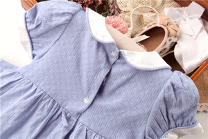 27832311 Vestiti <span class=keywords><strong>Estivi</strong></span> Smock <span class=keywords><strong>per</strong></span> Bambine, Abiti con Stampa Floreale e Lavorazione Smock Fatta a Mano, Vendita all'Ingrosso - Product Image 6