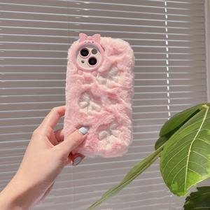 <span class=keywords><strong>Coque</strong></span> de téléphone en peluche cochon mignon pour <span class=keywords><strong>iPhone</strong></span> 17 Pro Max et protection anti-chute nuage de dessin animé 16 - Product Image 4