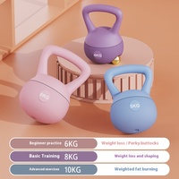 Kettlebell suave para mujeres, equipo de Fitness para el hogar para adelgazar brazos y levantar la cadera, mancuerna para entrenamiento de fuerza en cuclillas para hombres