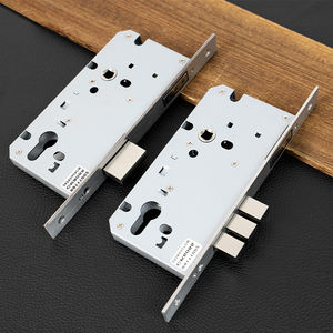 耐久性のあるドアロック部品6085 Mortise磁気ロックボディソリッドスクエアデッドボルトラッチ機械式シリンダーロックボディ - Product Image 1