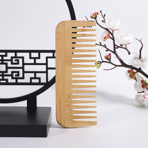 Peine de bambú con mango Rectangular desechable, suministros de Hotel respetuosos con el medio ambiente - Product Image 3