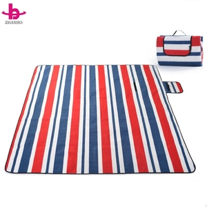 Couverture de pique-nique bleue à carreaux, taille king size, imperméable, anti-sable, <span class=keywords><strong>extra</strong></span> large, tapis de plage d'extérieur pliable, tapis de camping pour les voyages en famille - Product Image 4