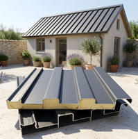 Tuiles de toit en panneaux sandwich en aluminium anti-corrosion Wajule, ignifuges, imperméables et écologiques pour bâtiments résistants au froid