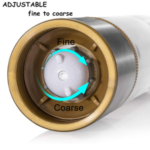 Ensemble moulin à poivre <span class=keywords><strong>et</strong></span> à sel manuel, moulin à épices à cœur en céramique réglable, <span class=keywords><strong>salière</strong></span> en acier inoxydable pour cuisine <span class=keywords><strong>et</strong></span> table, sans BPA - Product Image 5