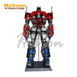 Disfraz de <span class=keywords><strong>Optimus</strong></span> Prime Personalizado con Casco 3D, Armadura y Zancos, Unisex para Adultos, Cosplay, Personaje de Película, Actuación en Eventos - Product Image 4