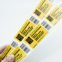 Étiquettes de logo imprimées personnalisées PVC et PP Rouleau d'autocollant en papier imperméable pour l'emballage du produit