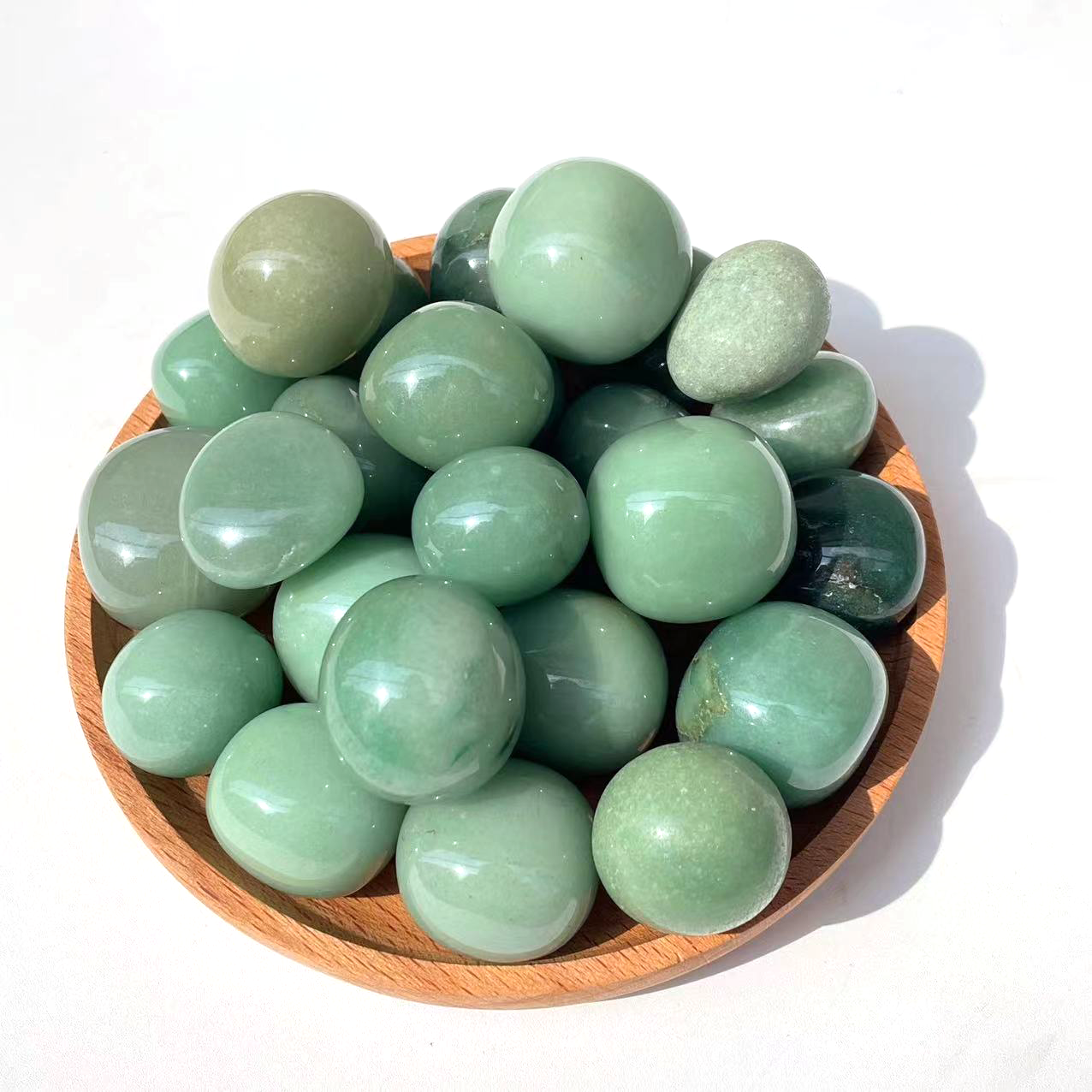 Green aventurine tumble stone
