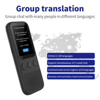 Traducteur vocal instantané IA, écran tactile, traduction hors ligne, Wi-Fi, Type C, 8 Go, batterie 1000 mAh, enregistreur