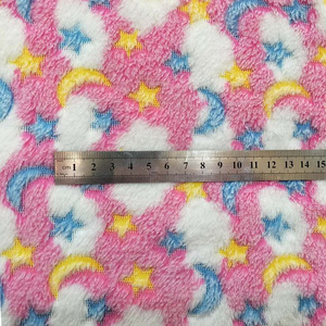 <span class=keywords><strong>Tela</strong></span> <span class=keywords><strong>polar</strong></span> de coral con estampado offset de doble cara de poliéster de peso medio para textiles para el hogar - Product Image 4