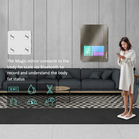 Espejo Mágico Inteligente 2026 con Pantalla Táctil y Tira de Luz LED, Compatible con IPTV para Hoteles, Control Inteligente del Hogar, Marco Personalizado, Espejo de Baño con TV