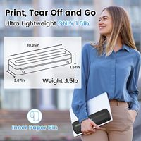 Phomemo M832 A4 Printer Dokumen Thermal Nirkabel Portabel 300DPI Resolusi Tinggi 2600mAh Isi Ulang Tanpa Tinta untuk Bisnis