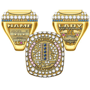 Bague de championnat or/argent personnalisable récompense sportive de luxe bague commémorative de logo de basket-ball approvisionnement d'usine direct mode - Product Image 2