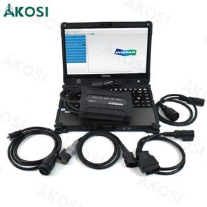Analyseur de moteur pour engins de construction Doosan UVIM DMS-5, chariot élévateur, excavatrice, diagnostic du système hydraulique EOL + ordinateur portable Getac V110 - Product Image 2