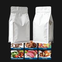 Sachet en aluminium à 8 soudures latérales avec valve unidirectionnelle pour l'emballage de café en poudre, de snacks, de chewing-gum et d'aliments pour animaux de compagnie