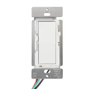 Interruptor de atenuación Digital con placa de pared, atenuador LED de 3 vías, 120V/60Hz, 150W LED/CFL, cable neutro no necesario