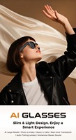 Lunettes Intelligentes SANVNET GS5 Max avec Étui de Recharge, Longue Autonomie, Traduction IA, Caméra 8MP, Appareil Connecté Sportif pour Hommes