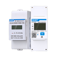 Chint Kunlun Series DDSU666 220V 0.25-0.5(80)A 2P Compteur d'énergie électronique avec rail de guidage
