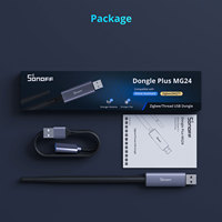 Clé USB externe SONOFF Plus MG24 Zigbee Thread EFR32MG24 Nouvelle puce puissante Antenne à gain élevé de 4,5 dBi en aluminium Zigbee2MQTT
