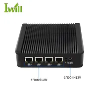 Ucuz 4 in-tel i225V 2.5G Lan portu mini pc pfsense j4125 mini güvenlik duvarı pc ile 1COM desteği konsol