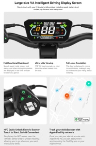 Scooter Eléctrico Plegable para Adultos, 60V, Motor Dual, 55.92 Millas de Autonomía, Batería Extraíble de 1776Wh, Suspensión, Desplazamiento Rápido, Largo Alcance 90km - Product Image 6