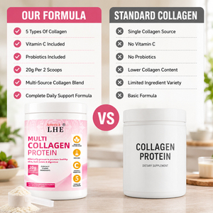Poudre de protéines de collagène premium avec vitamine 350g, soutient la santé des adultes, complément alimentaire en poudre de protéines de collagène - Product Image 4