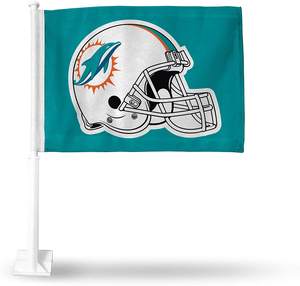 Bandiera per Auto dei Miami Dolphins, 100% Poliestere, Stampa Digitale, Vendita all'Ingrosso - Product Image 3