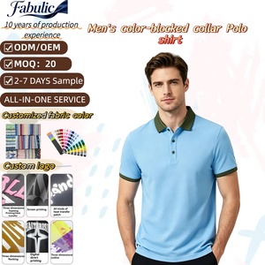 <span class=keywords><strong>Polo</strong></span> da Uomo Tinta Unita con Colletto a Contrasto, Manica Corta, Versatile, Estivo, Casual, da Golf - <span class=keywords><strong>Outlet</strong></span> di Fabbrica - Product Image 1